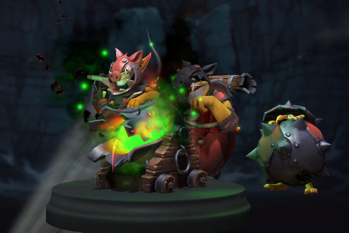 Champion's Green Color For Techies Arcana для Techies